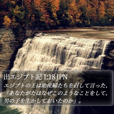 出エジプト記 1:18 JPN Bible Verse Image