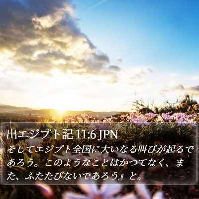 出エジプト記 11:6 JPN Bible Verse Image