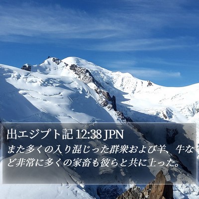 出エジプト記 12:38 JPN Bible Verse Image