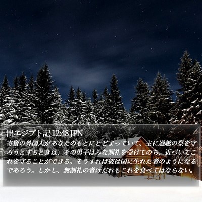 出エジプト記 12:48 JPN Bible Verse Image