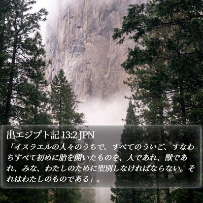 出エジプト記 13:2 JPN Bible Verse Image