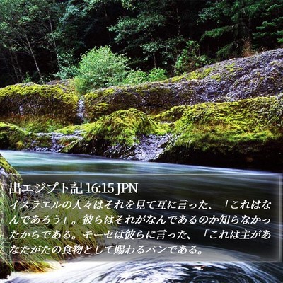 出エジプト記 16:15 JPN Bible Verse Image