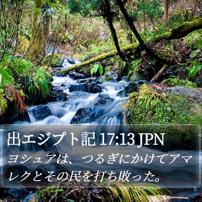 出エジプト記 17:13 JPN Bible Verse Image