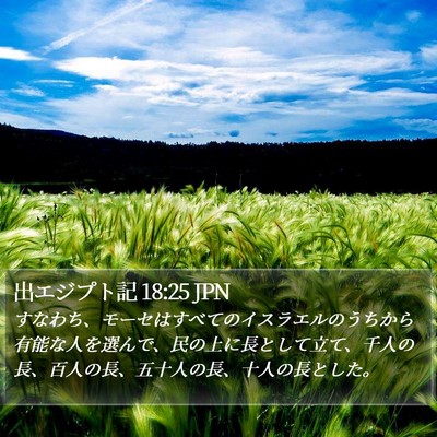 出エジプト記 18:25 JPN Bible Verse Image