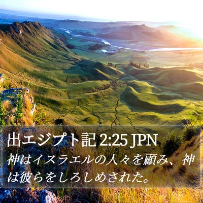 出エジプト記 2:25 JPN Bible Verse Image