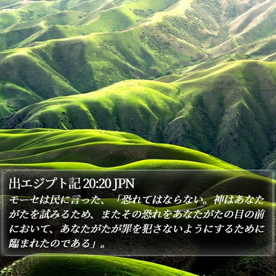 出エジプト記 20:20 JPN Bible Verse Image