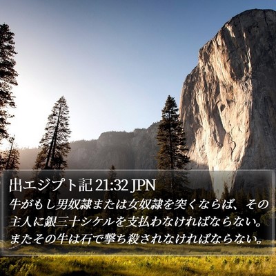 出エジプト記 21:32 JPN Bible Verse Image