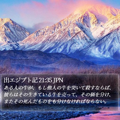 出エジプト記 21:35 JPN Bible Verse Image