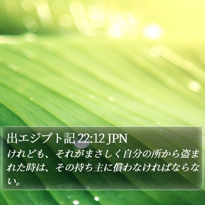 出エジプト記 22:12 JPN Bible Verse Image