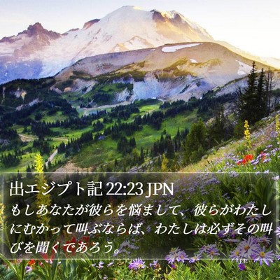 出エジプト記 22:23 JPN Bible Verse Image