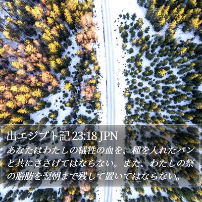 出エジプト記 23:18 JPN Bible Verse Image