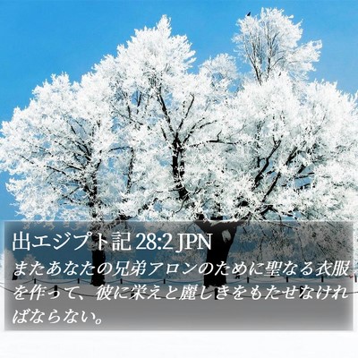 出エジプト記 28:2 JPN Bible Verse Image
