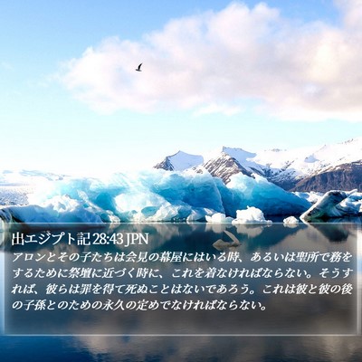 出エジプト記 28:43 JPN Bible Verse Image