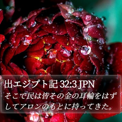 出エジプト記 32:3 JPN Bible Verse Image