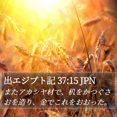 出エジプト記 37:15 JPN Bible Verse Image