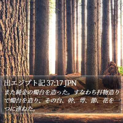 出エジプト記 37:17 JPN Bible Verse Image