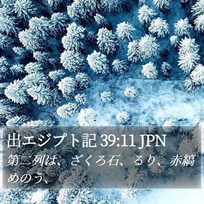 出エジプト記 39:11 JPN Bible Verse Image