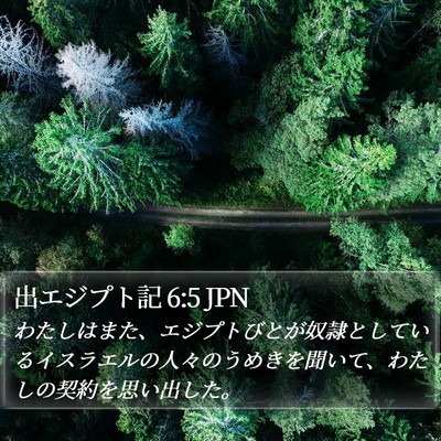 出エジプト記 6:5 JPN Bible Verse Image