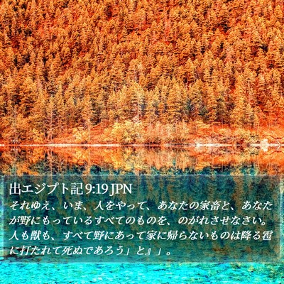 出エジプト記 9:19 JPN Bible Verse Image