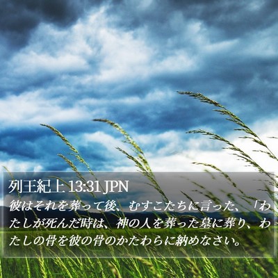 列王紀上 13:31 JPN Bible Verse Image