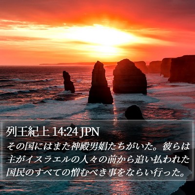 列王紀上 14:24 JPN Bible Verse Image