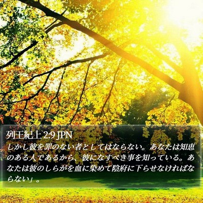 列王紀上 2:9 JPN Bible Verse Image