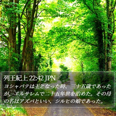 列王紀上 22:42 JPN Bible Verse Image