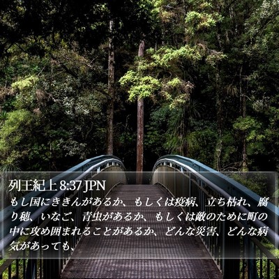 列王紀上 8:37 JPN Bible Verse Image