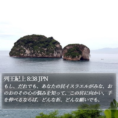列王紀上 8:38 JPN Bible Verse Image