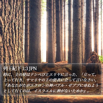 列王紀下 1:3 JPN Bible Verse Image