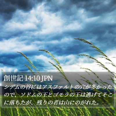 創世記 14:10 JPN Bible Verse Image