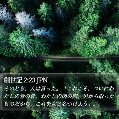 創世記 2:23 JPN Bible Verse Image