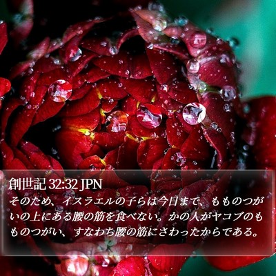 創世記 32:32 JPN Bible Verse Image