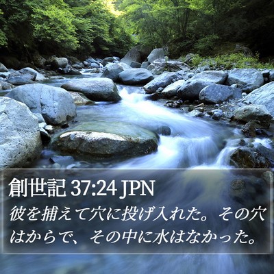 創世記 37:24 JPN Bible Verse Image
