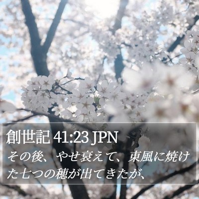 創世記 41:23 JPN Bible Verse Image
