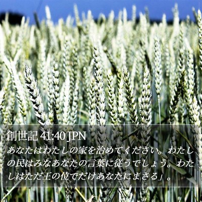 創世記 41:40 JPN Bible Verse Image