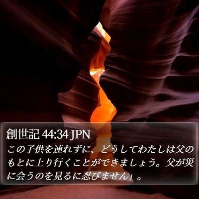 創世記 44:34 JPN Bible Verse Image