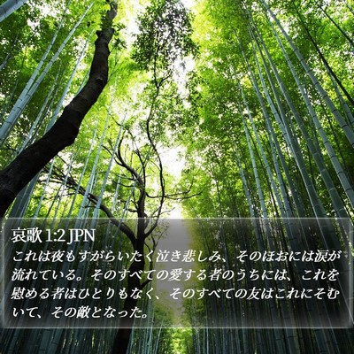 哀歌 1:2 JPN Bible Verse Image