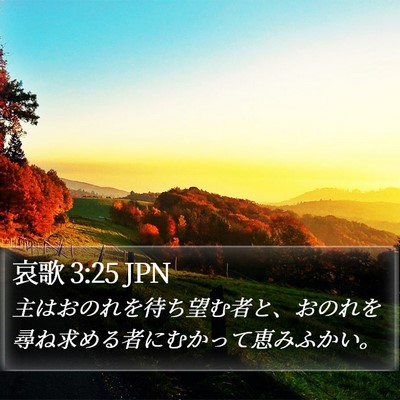 哀歌 3:25 JPN Bible Verse Image