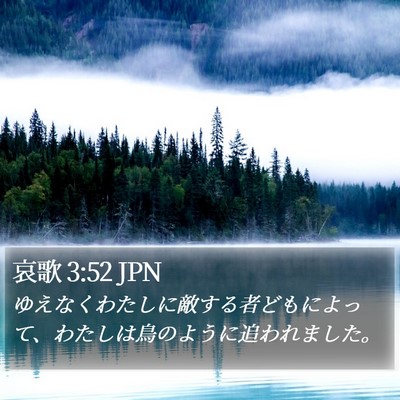 哀歌 3:52 JPN Bible Verse Image