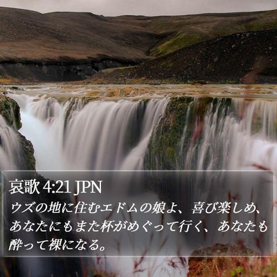 哀歌 4:21 JPN Bible Verse Image