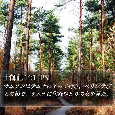 士師記 14:1 JPN Bible Verse Image