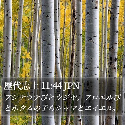 歴代志上 11:44 JPN Bible Verse Image