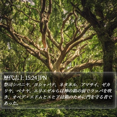 歴代志上 15:24 JPN Bible Verse Image