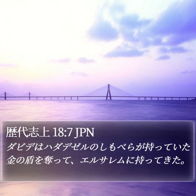 歴代志上 18:7 JPN Bible Verse Image
