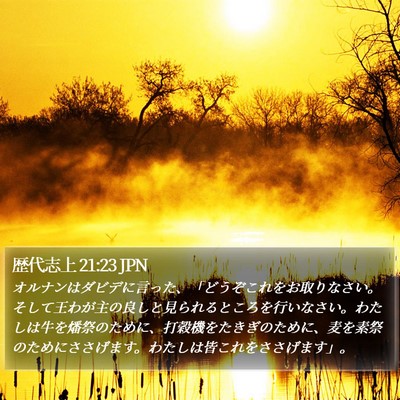 歴代志上 21:23 JPN Bible Verse Image