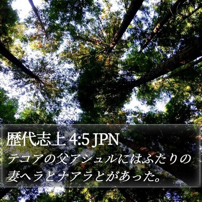 歴代志上 4:5 JPN Bible Verse Image