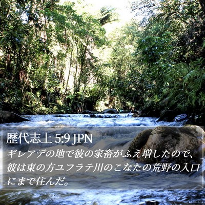 歴代志上 5:9 JPN Bible Verse Image