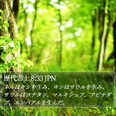 歴代志上 8:33 JPN Bible Verse Image