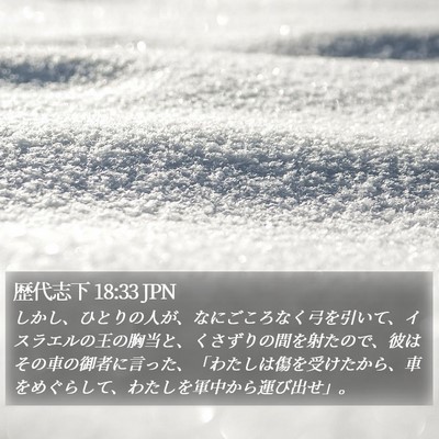 歴代志下 18:33 JPN Bible Verse Image